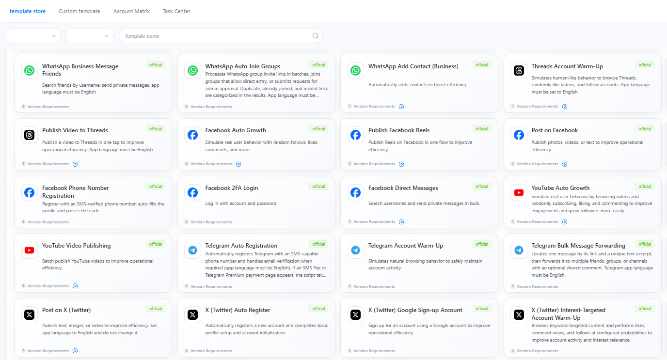 Automation+ AIGC product UI mockup